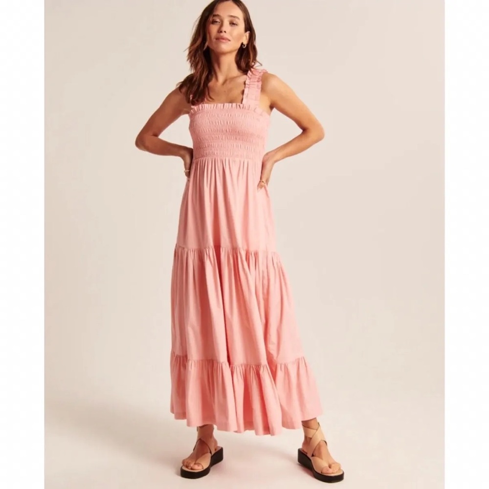 Abercrombie & Fitch Smocked Maxi